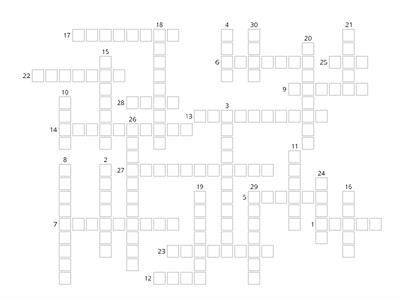 Enjoy English 5 Unit 2 words Crossword