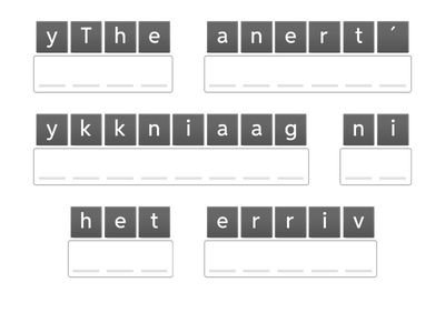 ANAGRAMS SPORTS SCENE 5º