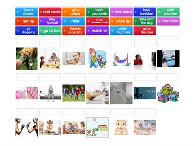 Daily routine - Maching with audio