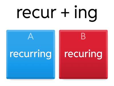 Double Consonant Suffix Rule