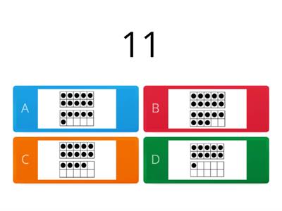 MATH Teen Number Ten Frame Match