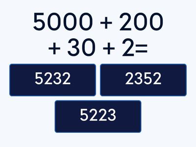 Place Value - expanded notation