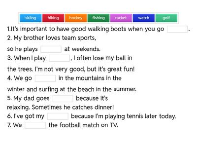 Unit 2.1 -Keep fit - Life Vision A1/A2