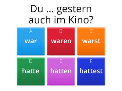 A1 Lektion 6 Präteritum: sein, haben
