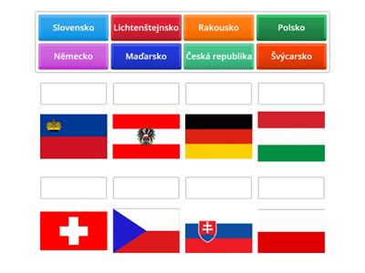 Z7 - vlajky států střední Evropy