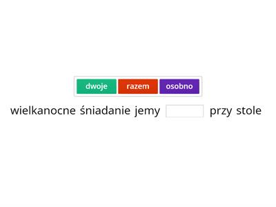 wielkanocne zdania :)