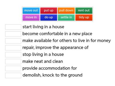 Optimise B1 unit 1 phrasal verbs