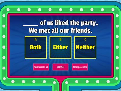 Both, either and neither