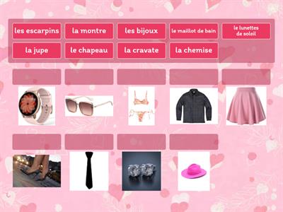 les vêtements et les accessoires