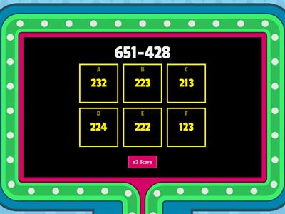 3-digit subtraction with regrouping