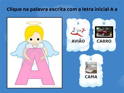 Palavras letras do alfabeto