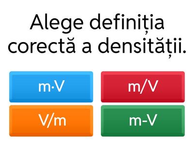 Recapitulare - Densitatea (clasa a VI-a)