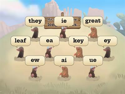 Long /a/ vowel partners.