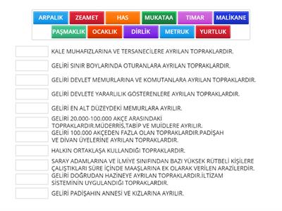 OSMANLI KÜLTÜR VE MEDENİYETİ TOPRAK YÖNETİMİ