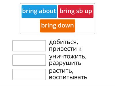 Phrasal Verbs (bring) 
