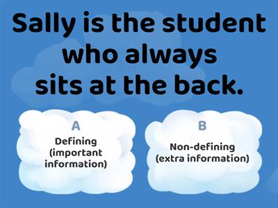 Defining or Non-defining relative clauses (commas are written)