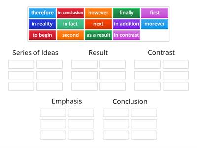Discourse Markers sort