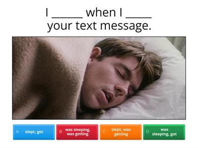 (When) Past Simple vs (while) Past Continuous