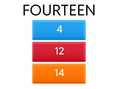 NUMBERS FROM 1 to 15