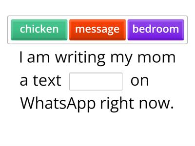  Build Up. p. 70 vocabulary - complete the sentence