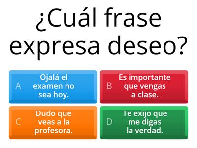 WEIRDO- Usos del Subjuntivo