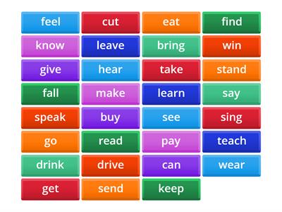 Irregular verbs Past Simple