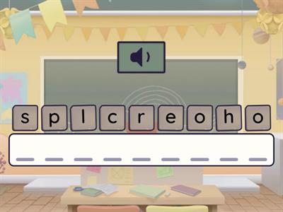 Spelling list nº1 | 3º CENU