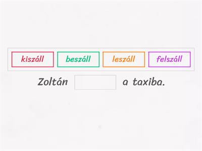 IGEKÖTŐK: le, fel, ki, be