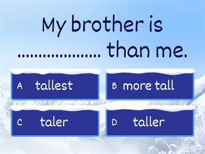 Comparative Adjectives