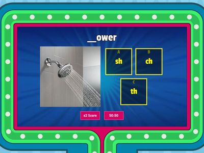 Digraph Game - th, ch, & sh