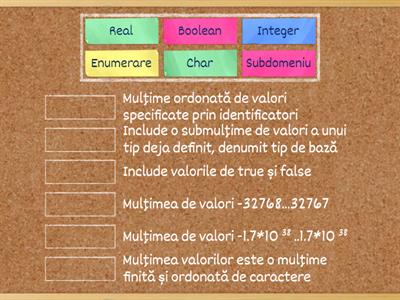 Tipuri de date simple  clasa a 9