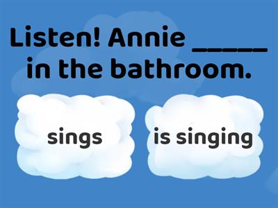 Present Simple vs Present Continuous Quiz