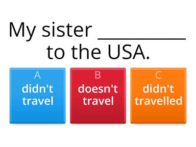 Past simple - negative sentence