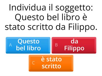 ESERCIZI ANALISI LOGICA 