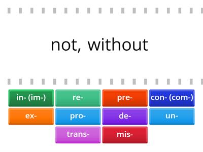 Prefixes - a
