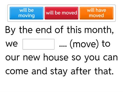 Future Perfect / Future Continuous