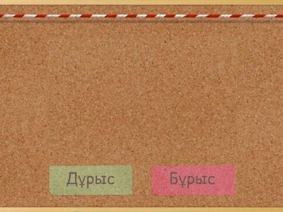 дұрыс/бұрыс тапсырмасы