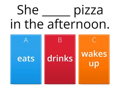 SIMPLE PRESENT HE SHE IT