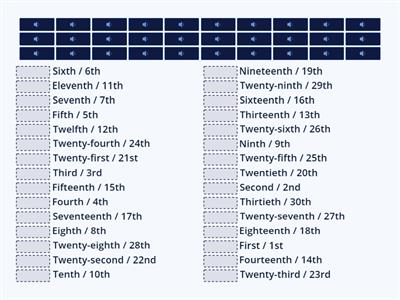05 Ordinal Numbers | 1-30