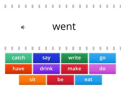 Irregular verbs 3rd form
