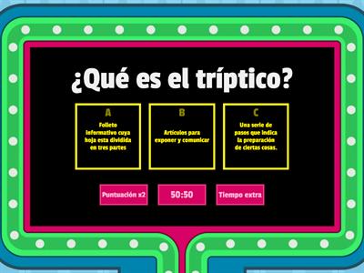 TRIPTICO 5º