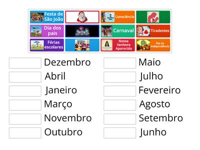 CALENDÁRIO Meses do ano