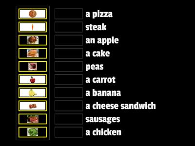 Match up food unit 4 SM1