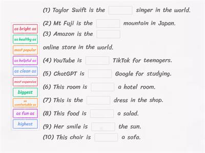 比較級・原級（基礎）