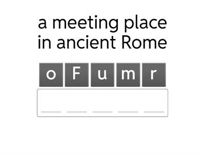 Ancient Rome - Anagram