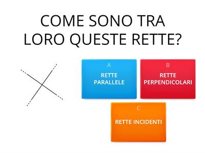 RETTE PARALLELE, INCIDENTI E PERPENDICOLARI 