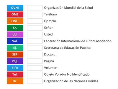 SIGLAS Y ABREVIATURAS 