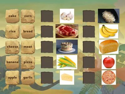 Сопоставь картинки и слова_ЕДА