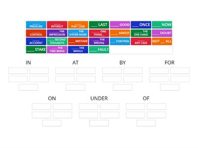 SOLUTIONS UPPER INTERMEDIATE - PREPOSITIONS + Noun Phrases