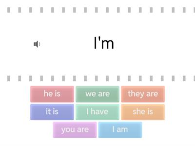 Contractions with is, are, am, have